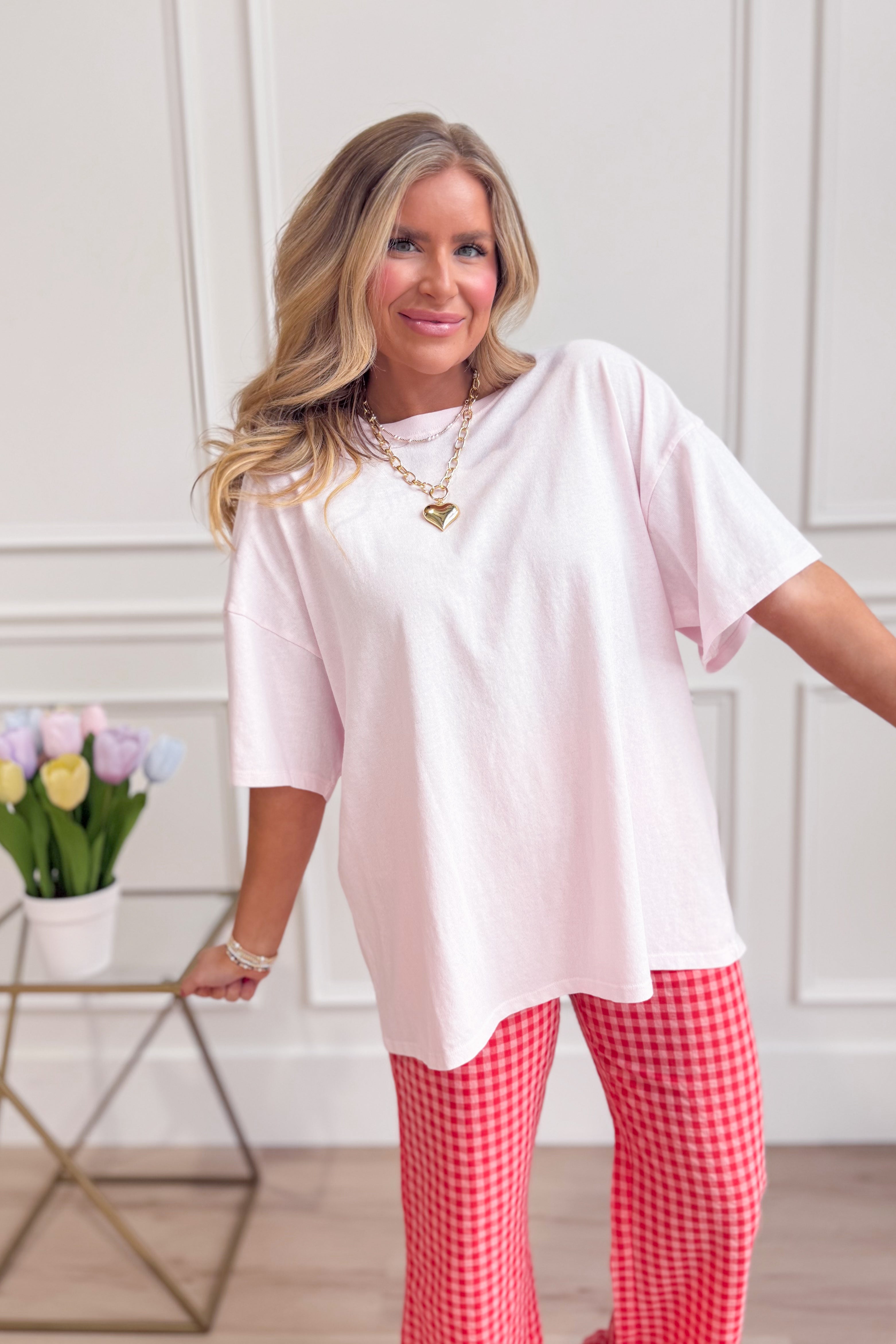 HYFVE Karen oversized mineral wash T-shirt from 132 Fall Sweaters collection, showing relaxed fit and soft fabric texture.