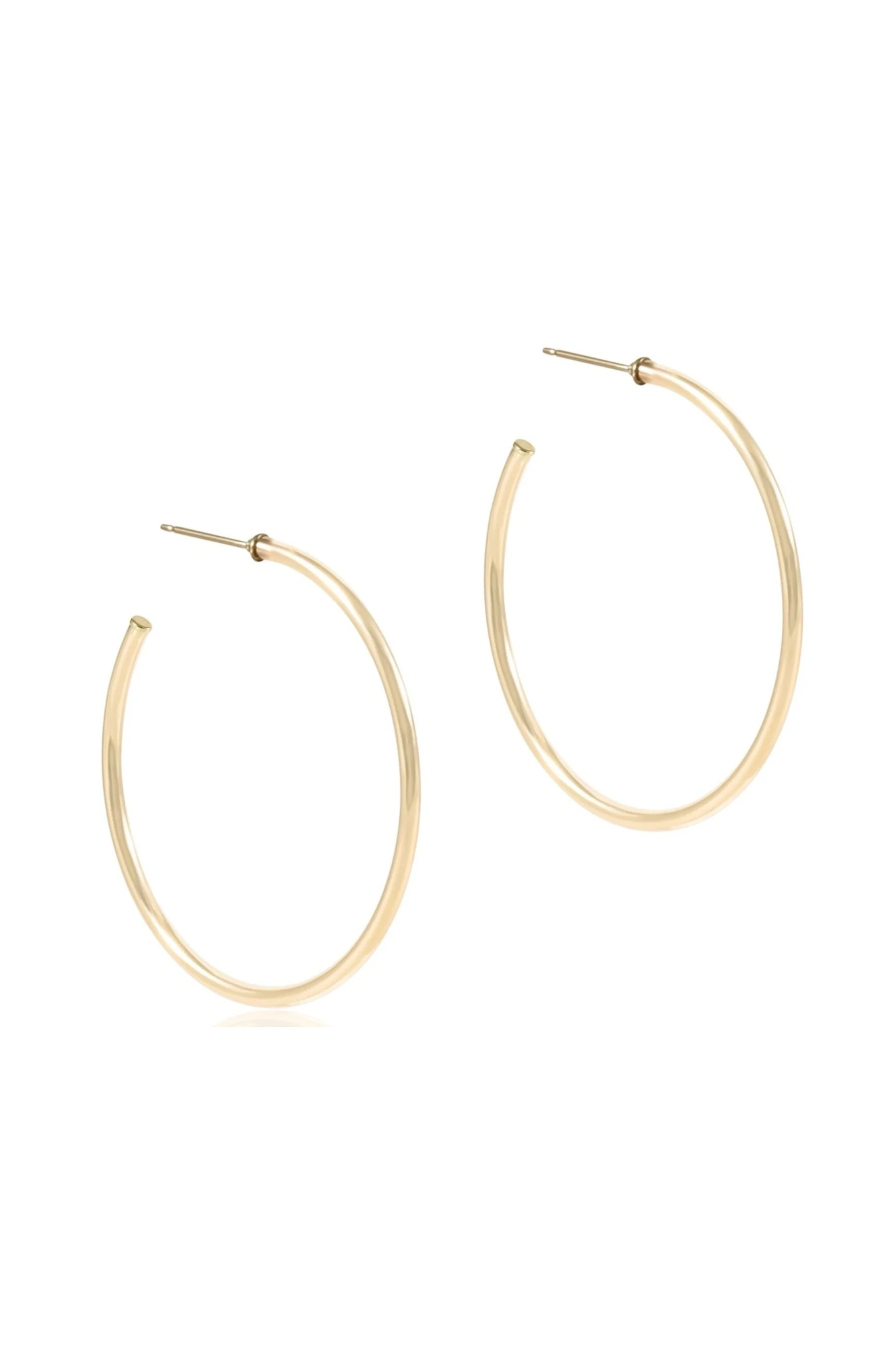 Enewton 1.75" 2mm Round Gold Post Hoop - Be You Boutique