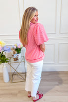 Molly Solid Trim Detailed Top - Be You Boutique