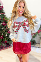 TWENTIFOURTH Marlow Bow Detailed fall sweater with decorative bow accents