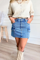 Ken Denim Cargo Skirt *FINAL SALE* - Be You Boutique