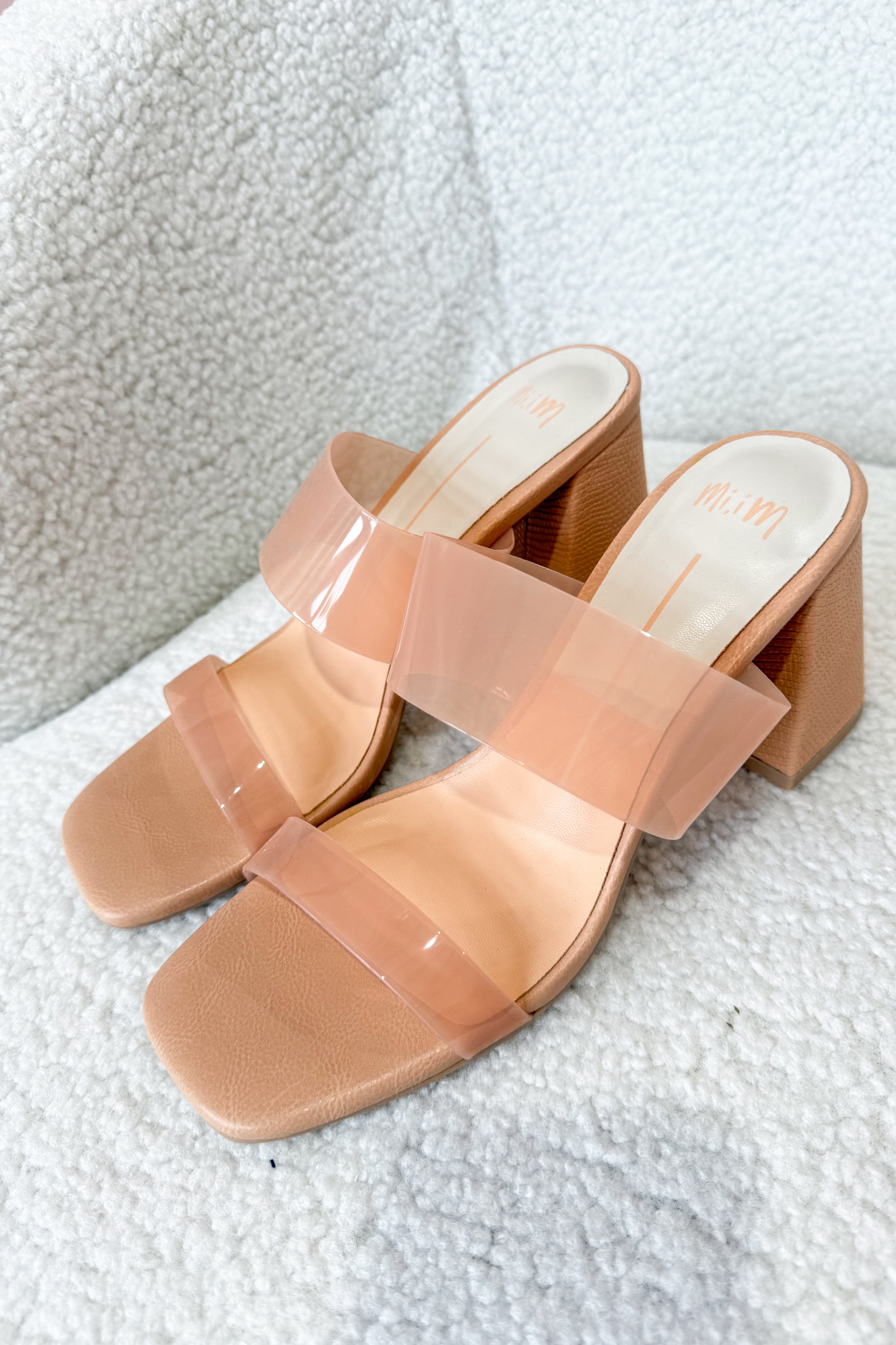MI.IM Bagan Transparent Block Heel *FINAL SALE* - Be You Boutique