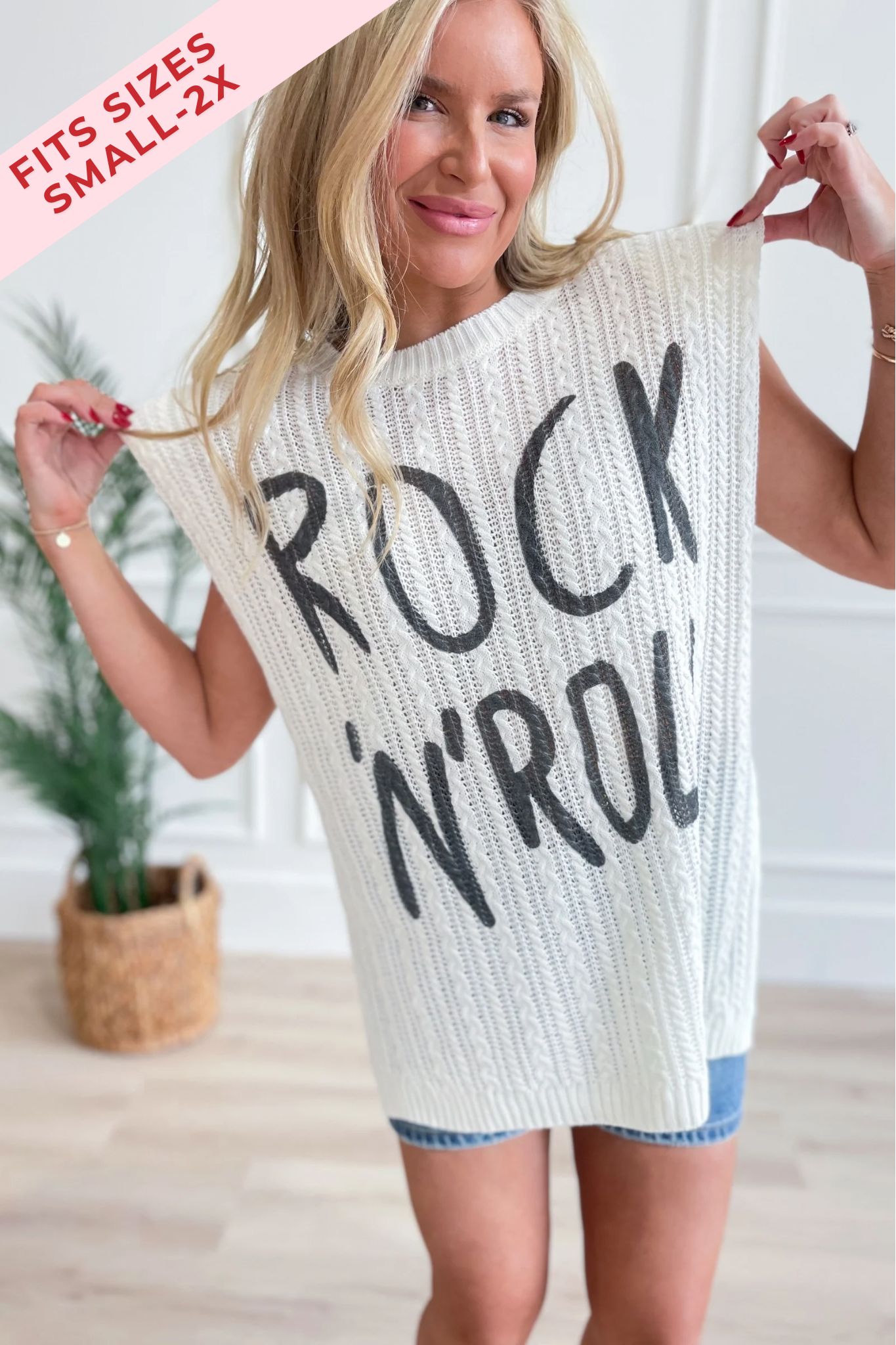 Rock n Roll Sweater Top - Be You Boutique