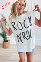 Rock n Roll Sweater Top - Be You Boutique