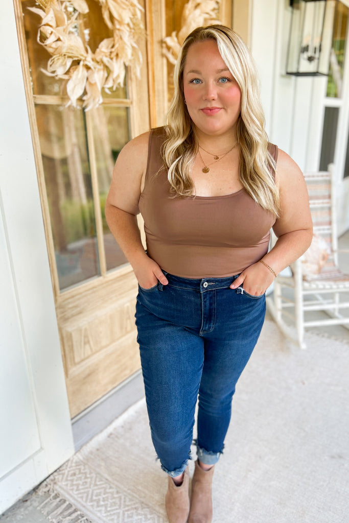 Lloyd Soft Comfy Knit Basic Tank Bodysuit - Be You Boutique
