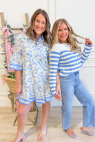 Sadie Floral Flutter Sleeve Dress - Be You Boutique