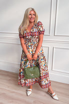 Regal Printed Tapestry Midi Dress - Be You Boutique