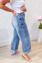 EE:SOME Noelle Rolled Up Hem Jean from 147 Novelty Jeans collection, showcasing classic denim with rolled cuffs.