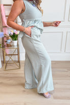 Carrie Gingham Wide Leg Pant - Be You Boutique