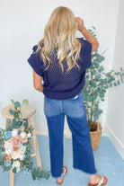 Sheila Collared Drop Shoulder Sweater Top - Be You Boutique