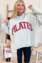 Pilates and Yoga Reversible Mock Neck Sweatshirt - Be You Boutique