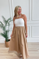 Rebecca Knit Strapless Midi Dress - Be You Boutique