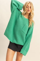 London Oversized Knitted Sweater Top - Be You Boutique