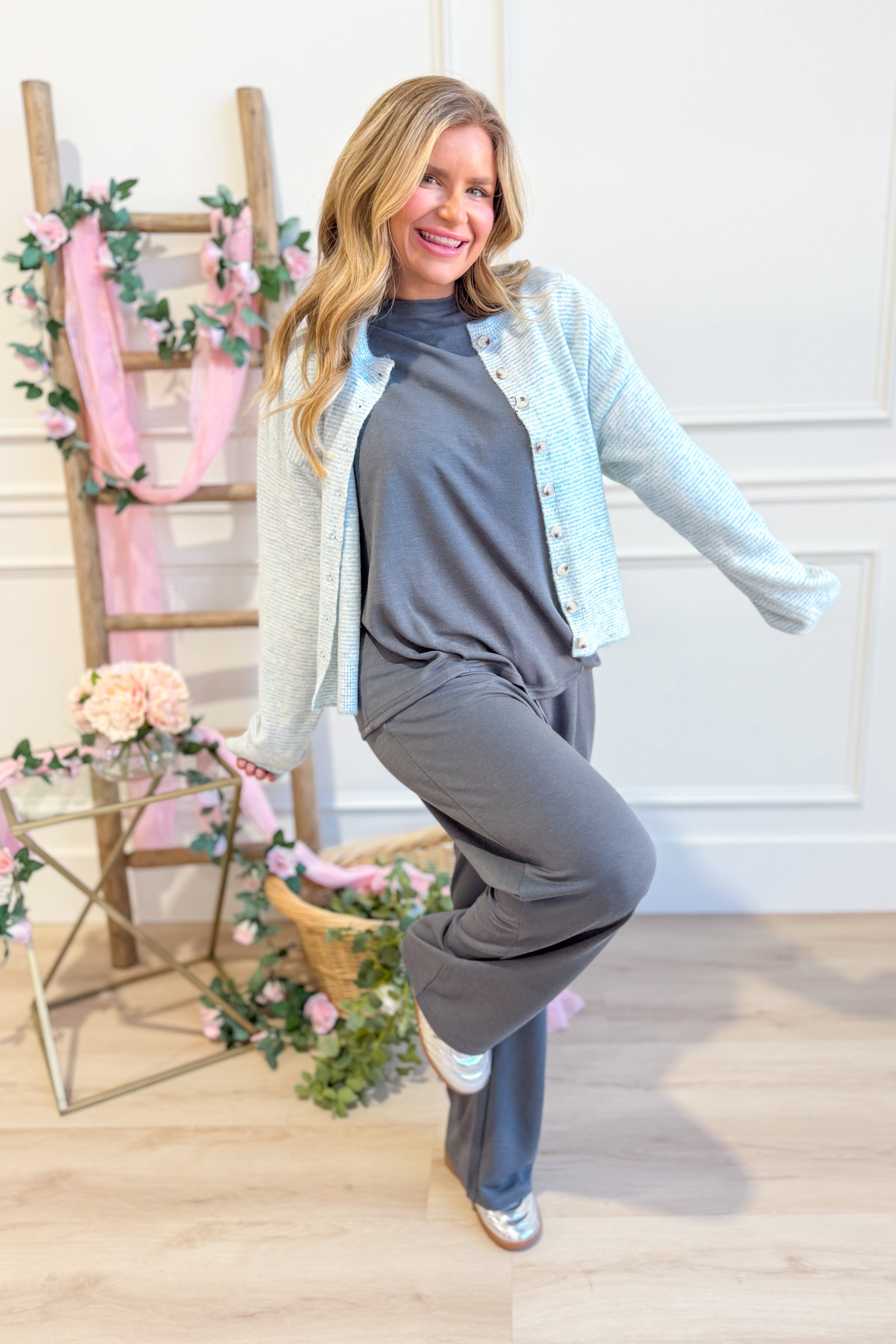 Lexy Mineral Washed Wide Leg Set - Be You Boutique