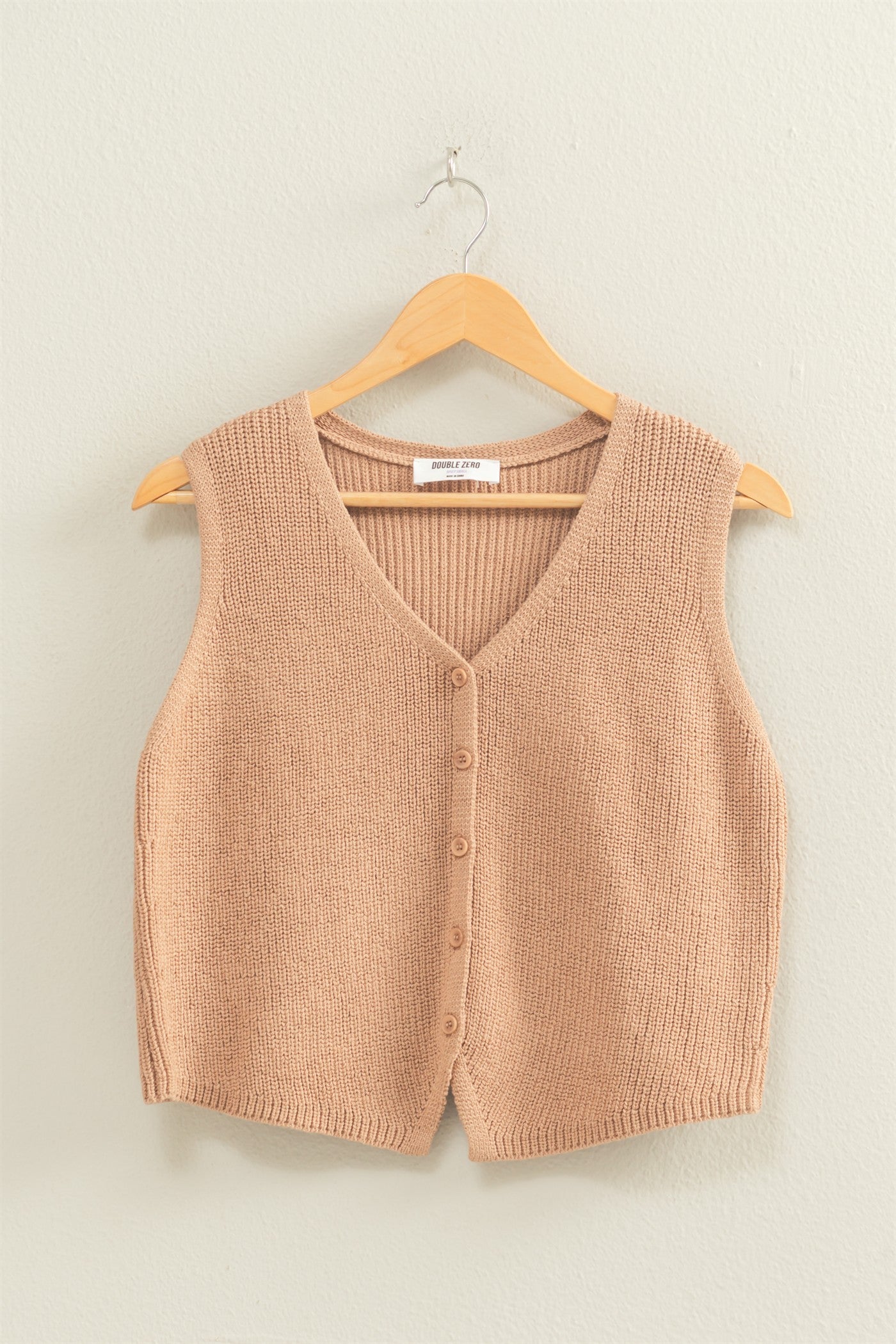 Lauren Sleeveless Buttoned Sweater Vest - Be You Boutique