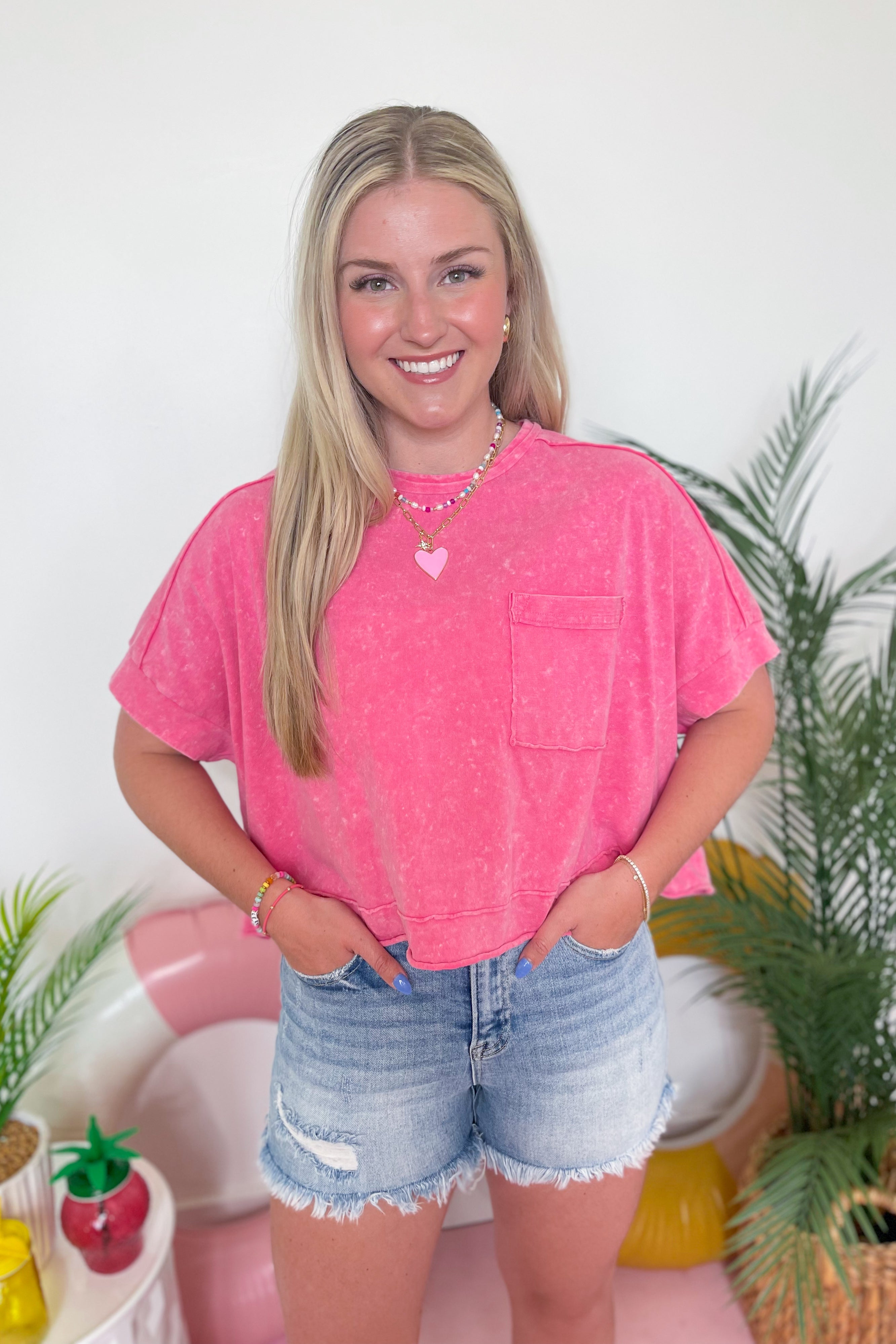 Jalyn Oversized Washed Crop Comfy Knit Top - Be You Boutique