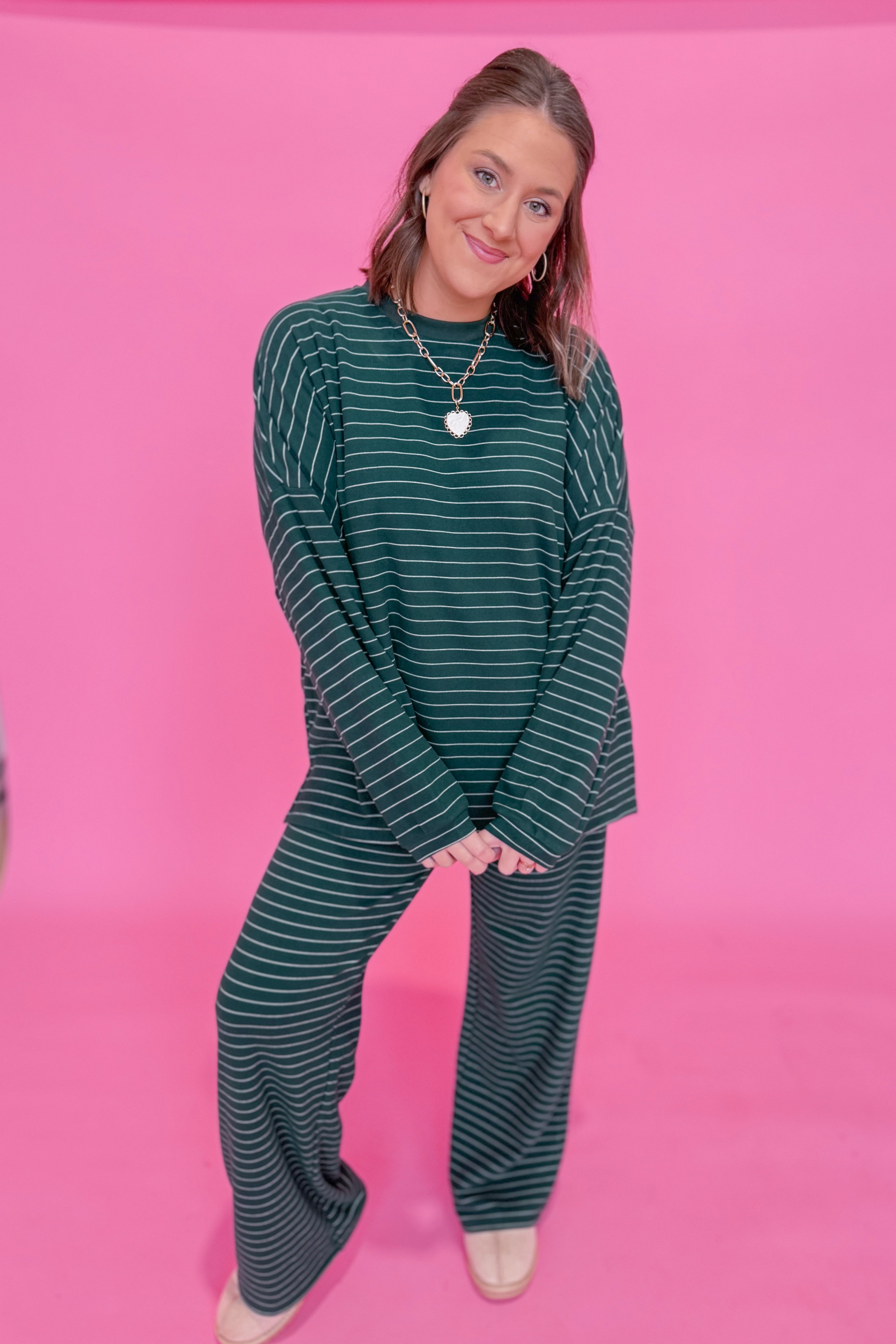 Ella Striped Long Sleeve Top - Be You Boutique