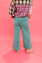 Bradley Mineral Washed Terry Knit Wide Leg Pants - Be You Boutique