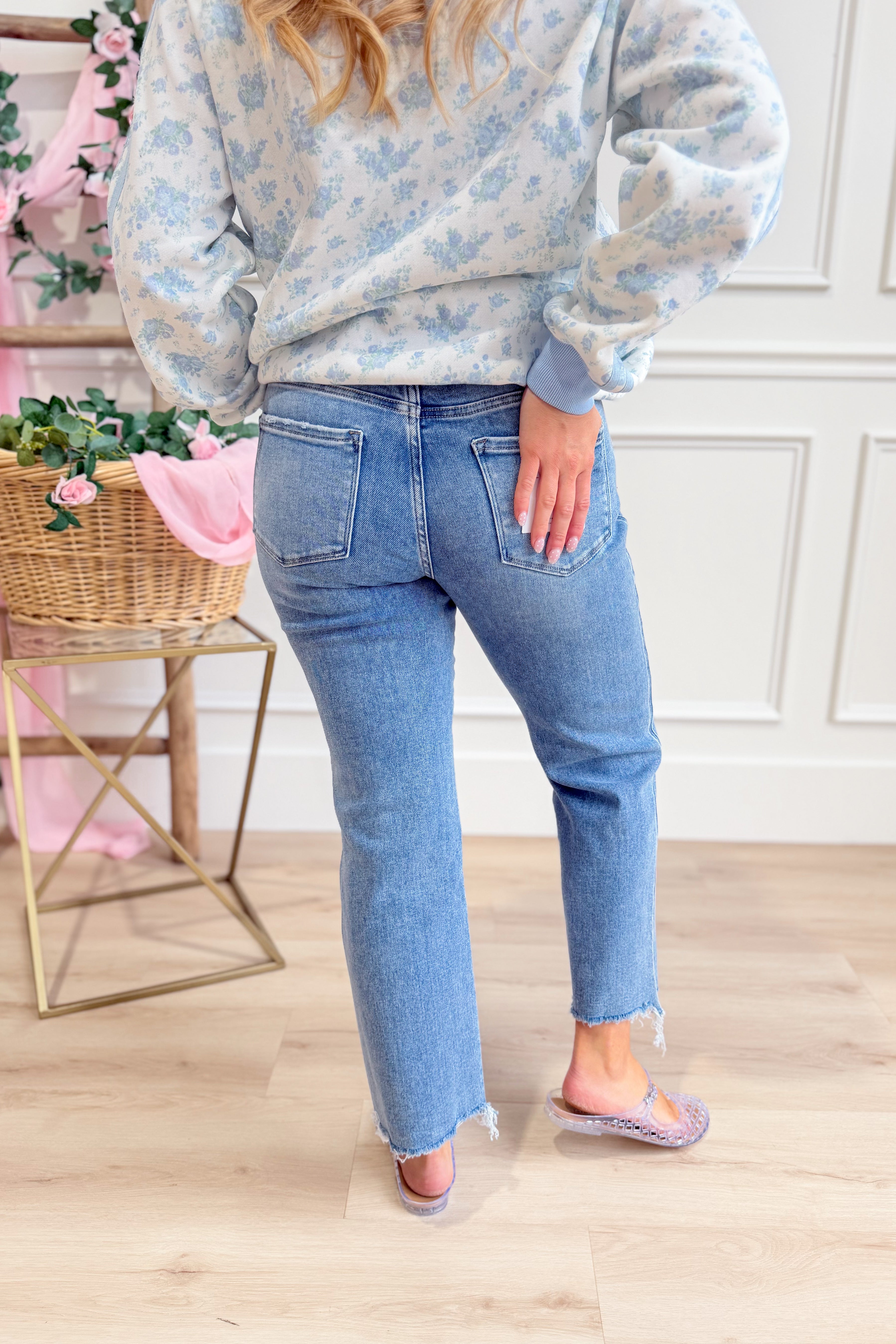 Vervet Oliver High Rise Straight Leg Jean - Be You Boutique