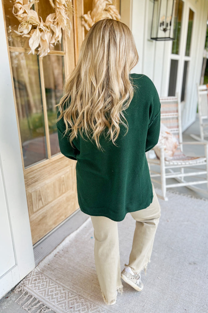 Legend Long Sleeve Button Up Thermal Style Sweater - Be You Boutique