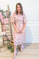 Wilma Floral Printed Puff Sleeve Dress - Be You Boutique