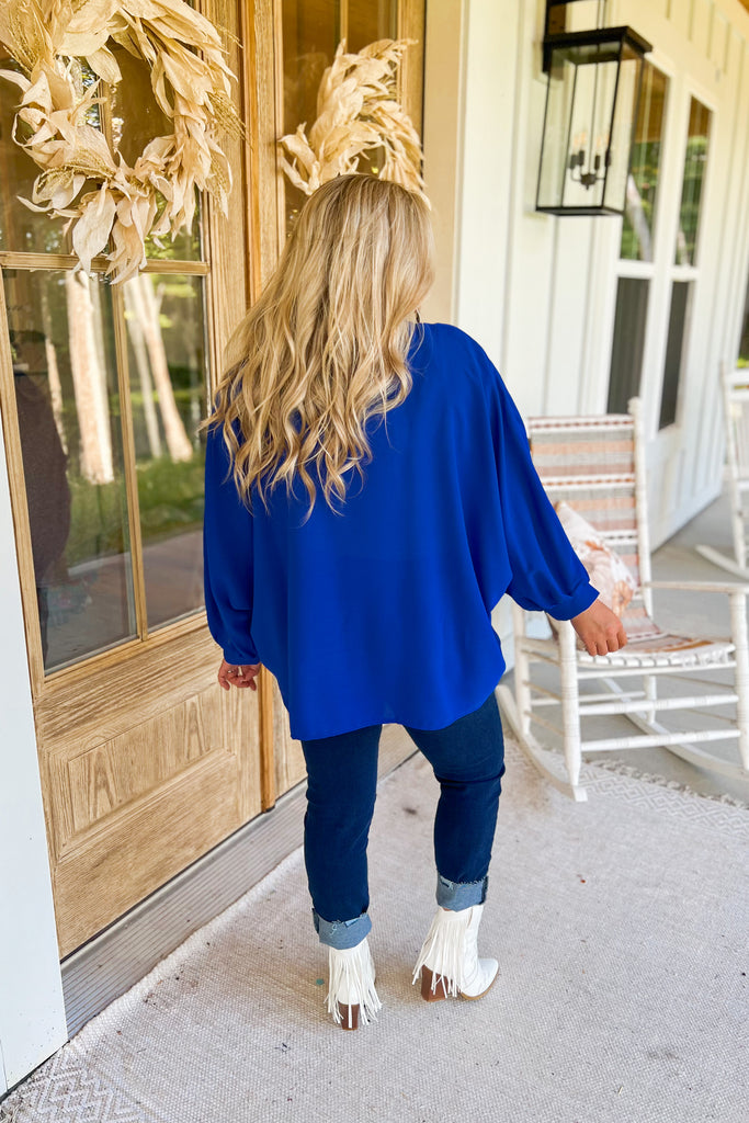 Lucas V Neck Casual Flowy Top - Be You Boutique