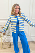 Massie Striped Knitted Cardigan - Be You Boutique