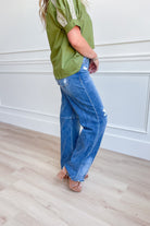 Risen Carter Mid Rise Baggy Wide Leg Jeans [0-3X] - Be You Boutique