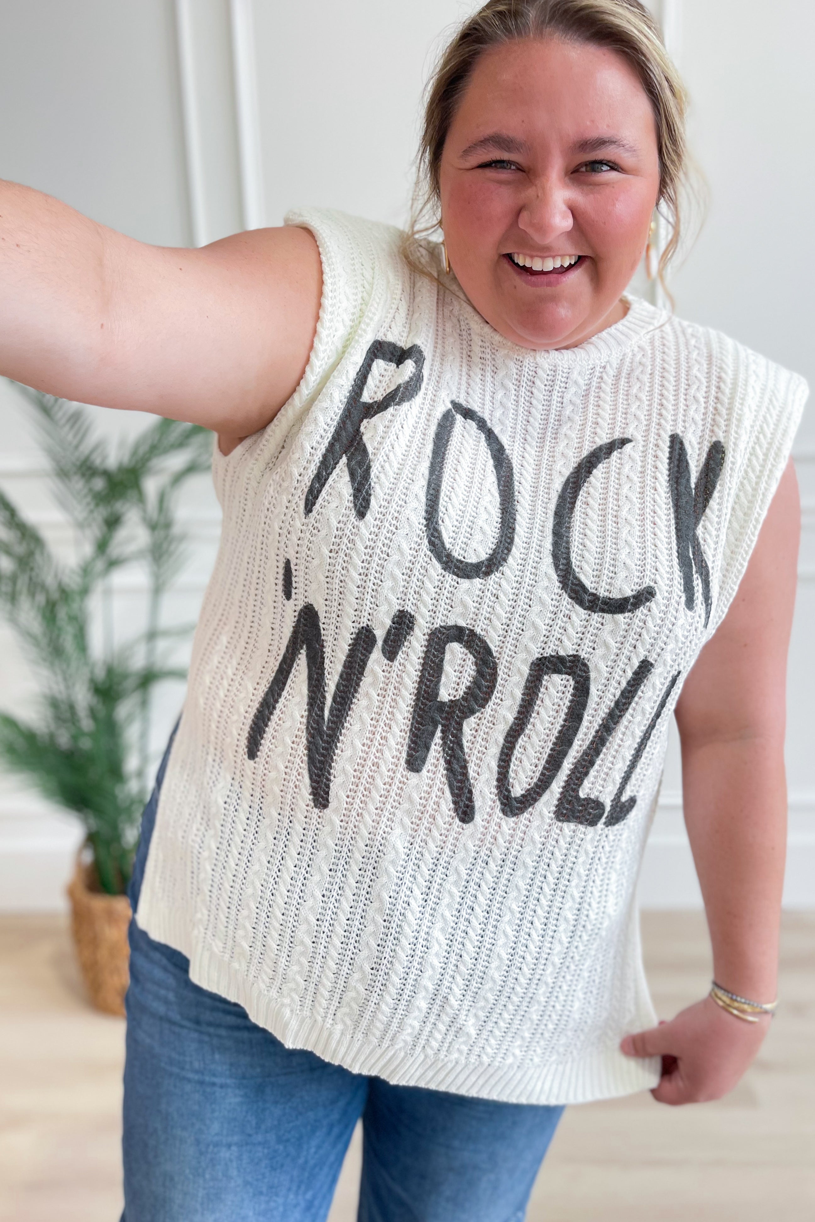Rock n Roll Sweater Top - Be You Boutique