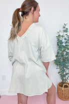 Like Slay Mineral Washed Knit Tunic Short Set - Be You Boutique