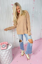 Kia Comfy Oversized Knit Sweater Pullover Top - Be You Boutique