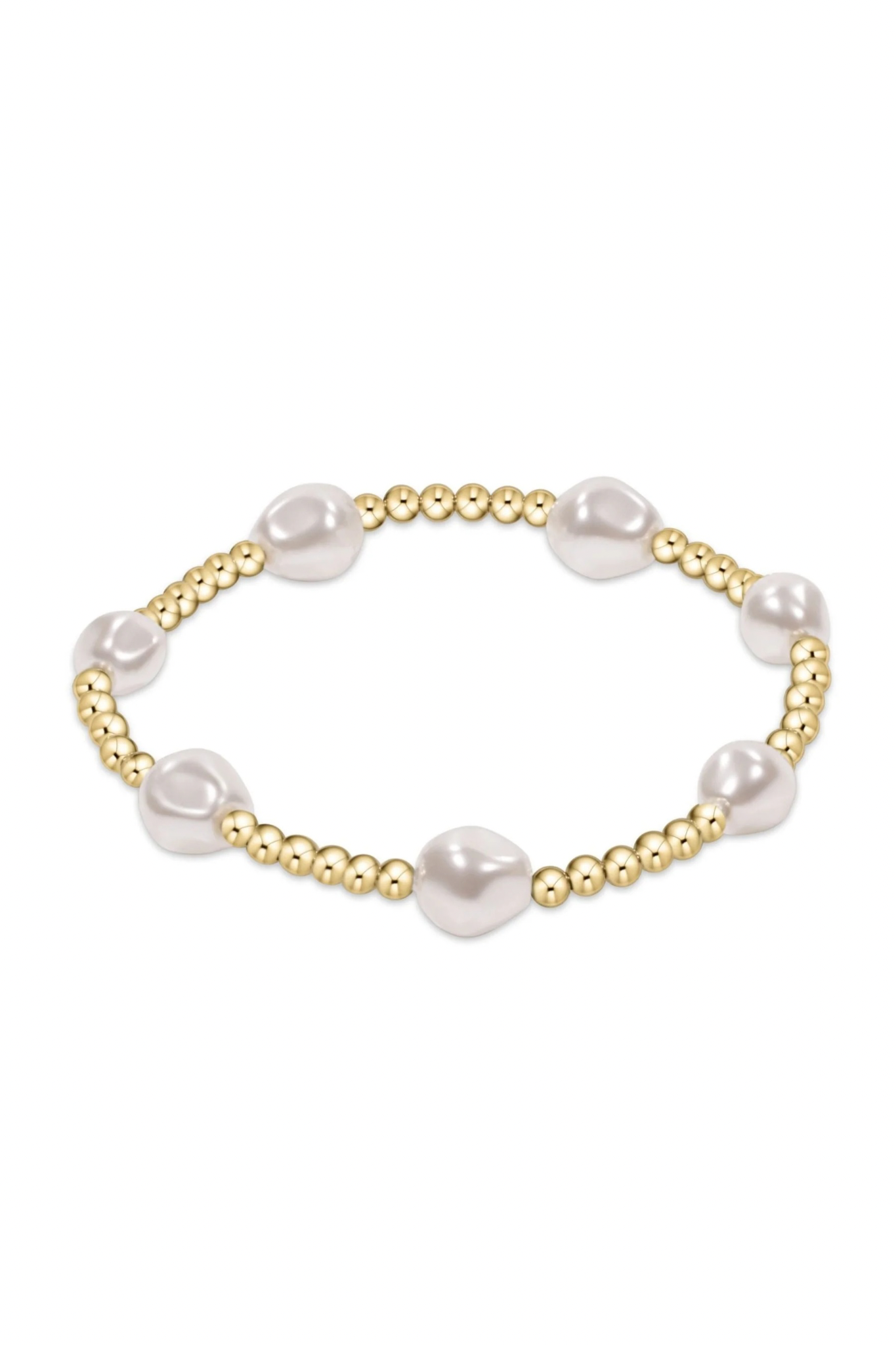 Enewton 3mm Admire Gold Pearl Bracelet - Be You Boutique