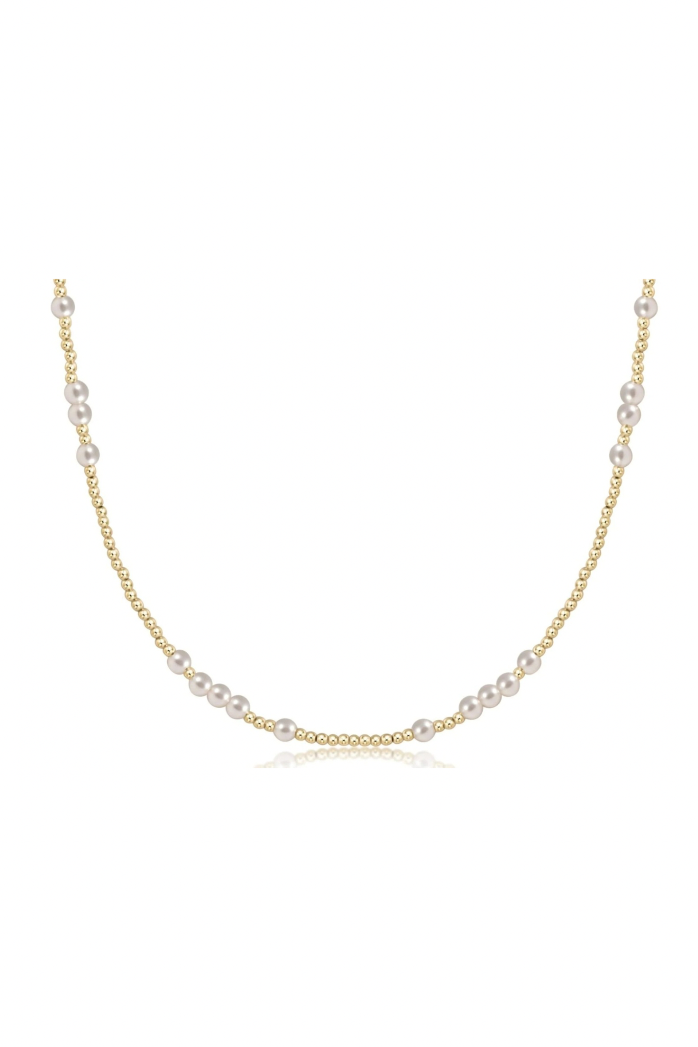 Enewton 3mm pearl Hope Unwritten necklace with delicate chain and pearl pendant, showcasing elegant jewelry design.