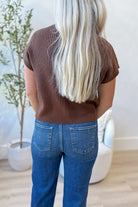 Megan Ribbed Front Pocket Sweater Top - Be You Boutique