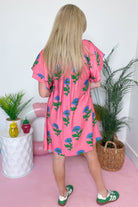 Janie Floral Flutter Sleeve Dress - Be You Boutique