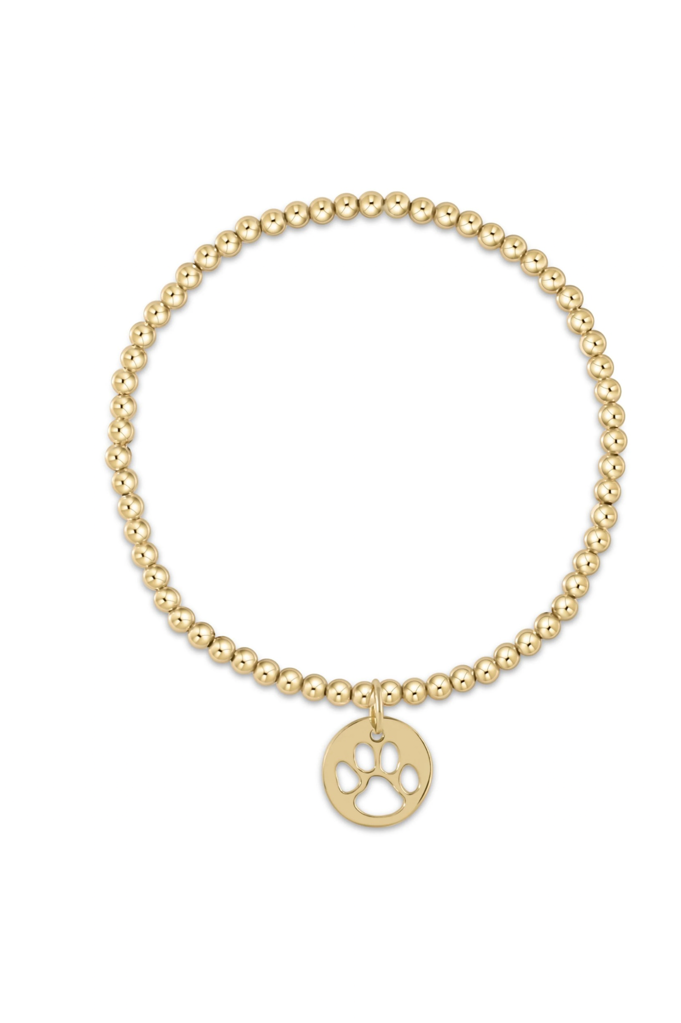 Enewton 3mm Paw Print Gold Disc Bracelet - Be You Boutique