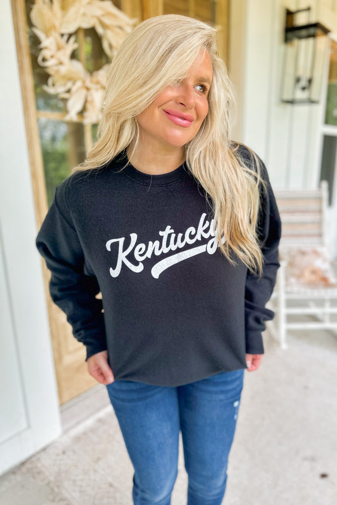 Kentucky Inside Out Black Long Sleeve Sweatshirt Top - Be You Boutique