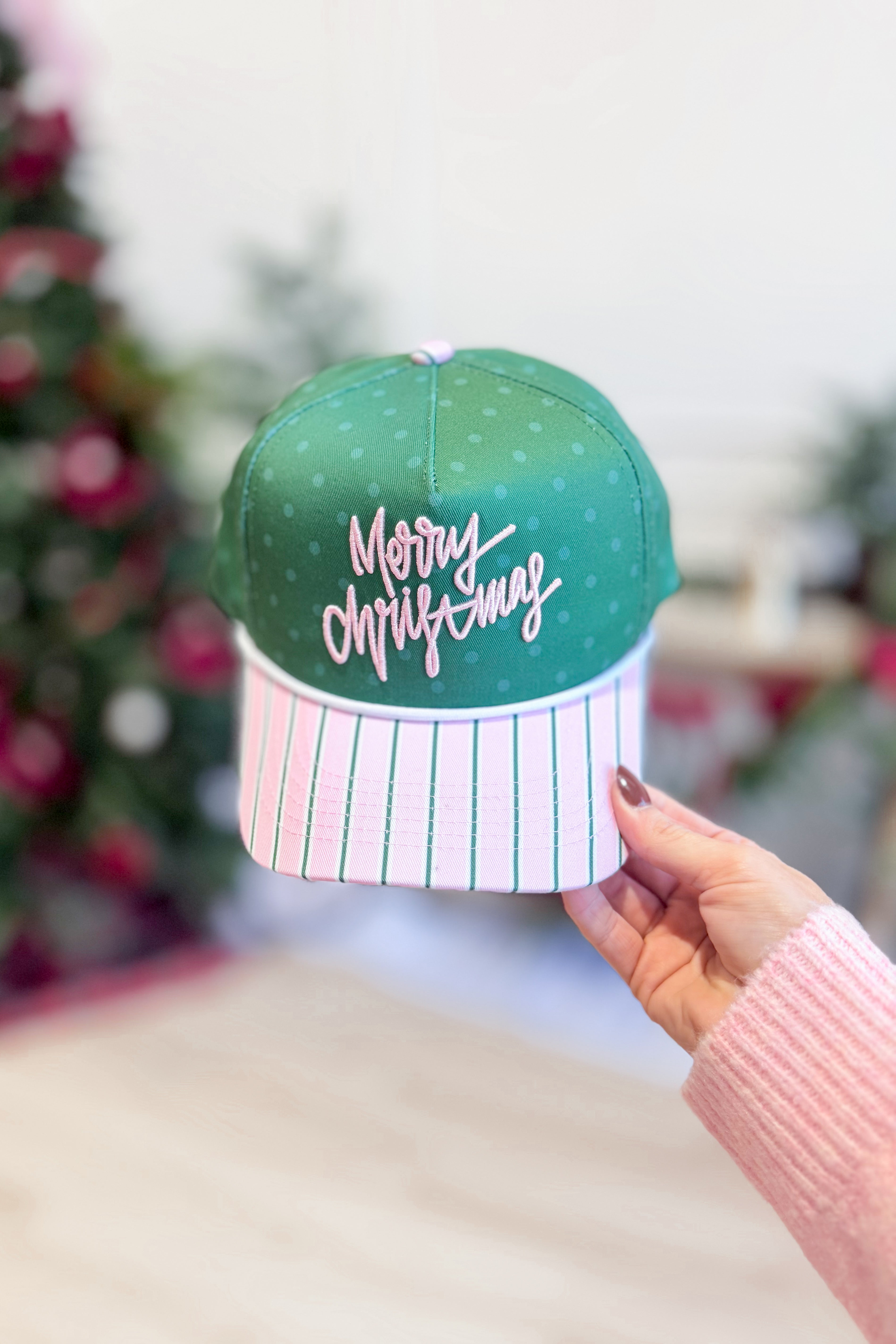 SUMMER TEES Merry Christmas canvas hat with festive holiday design, stylish accessory for Christmas celebrations and winter wear.