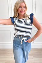 Derrick Flutter Sleeve Top - Be You Boutique