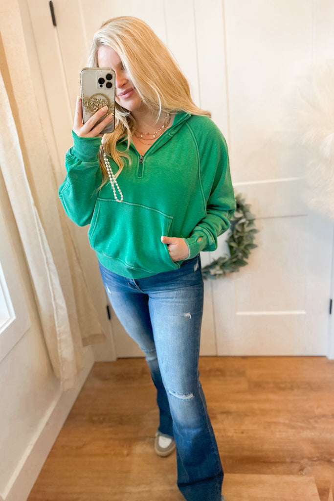 Easy Does It Mineral Washed Hoodie - Be You Boutique