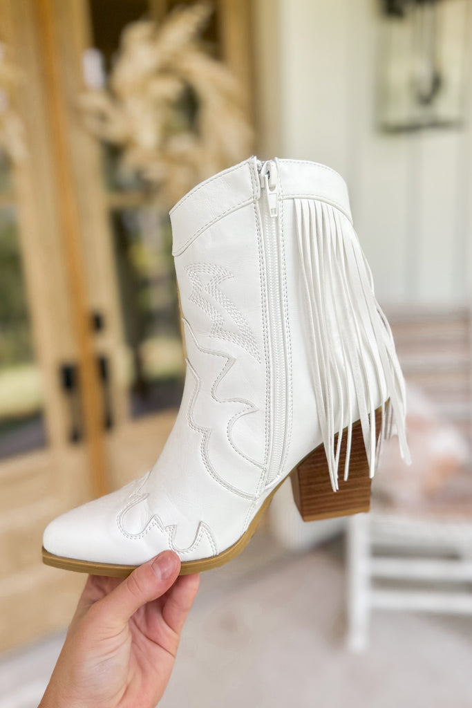 Weston Western Fringe Ankle Boot Booties - Be You Boutique
