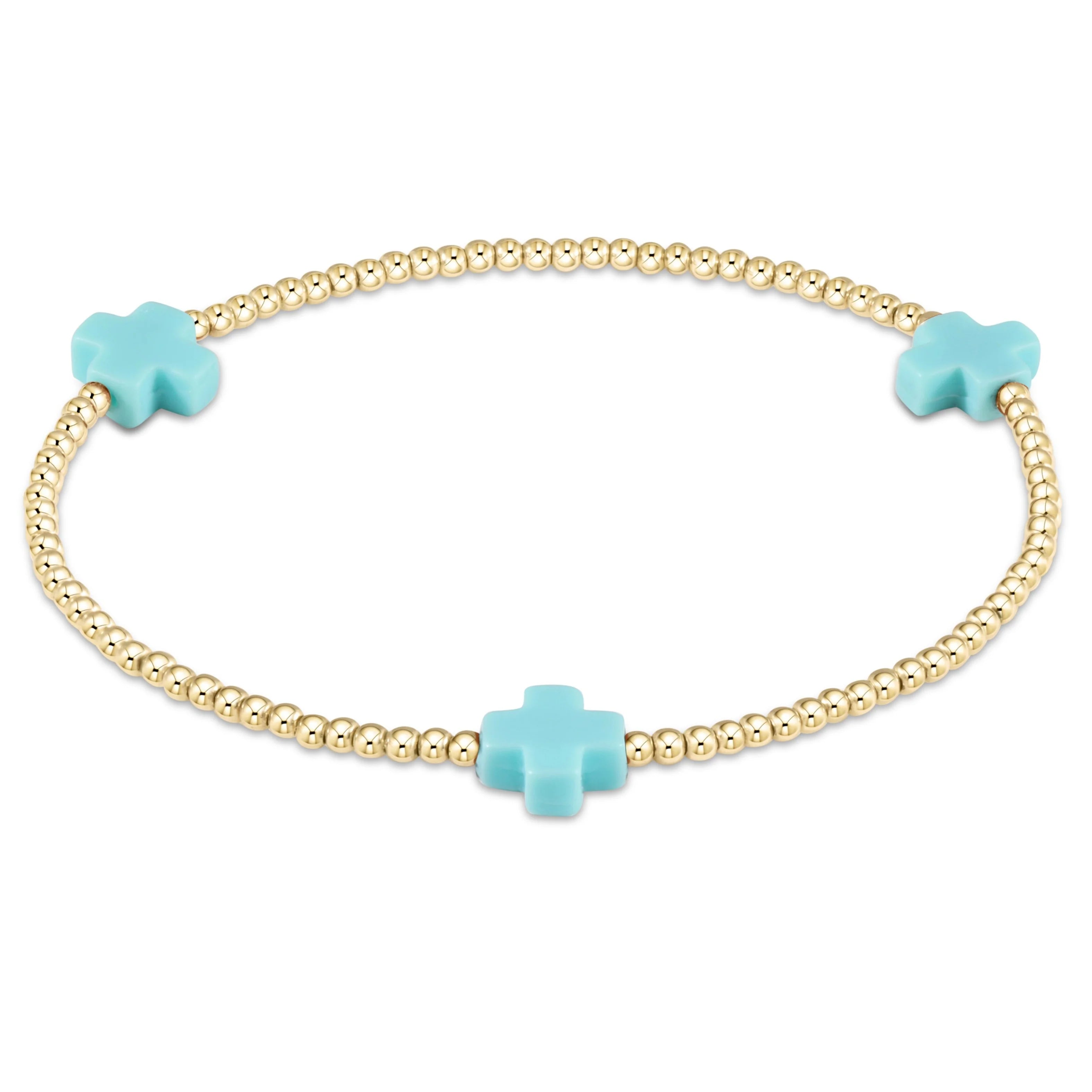 Enewton 2mm Signature Cross Gold Bracelet - Be You Boutique