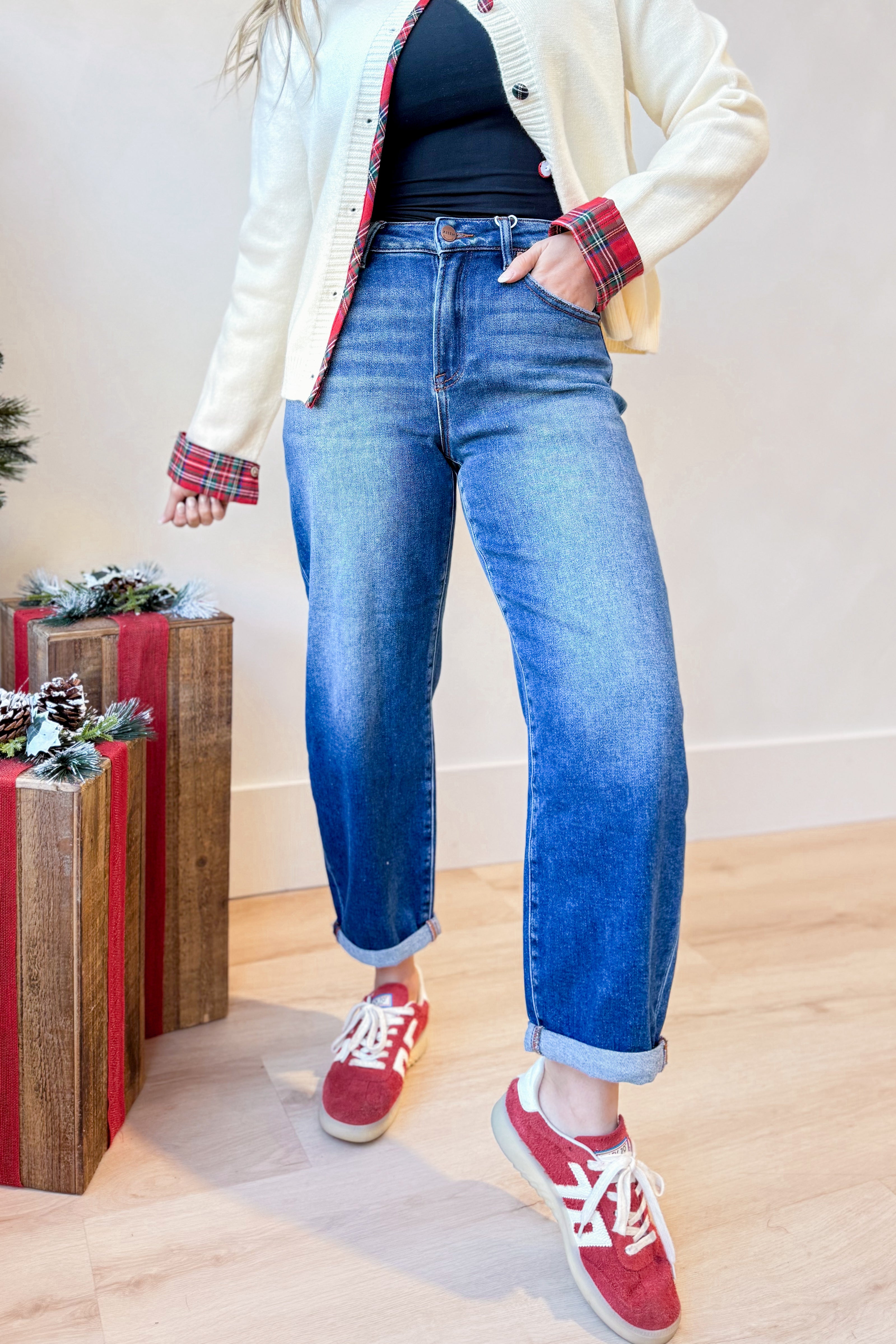 Risen Cody Mid Rise Barrel Jeans [0-3XL] - Be You Boutique