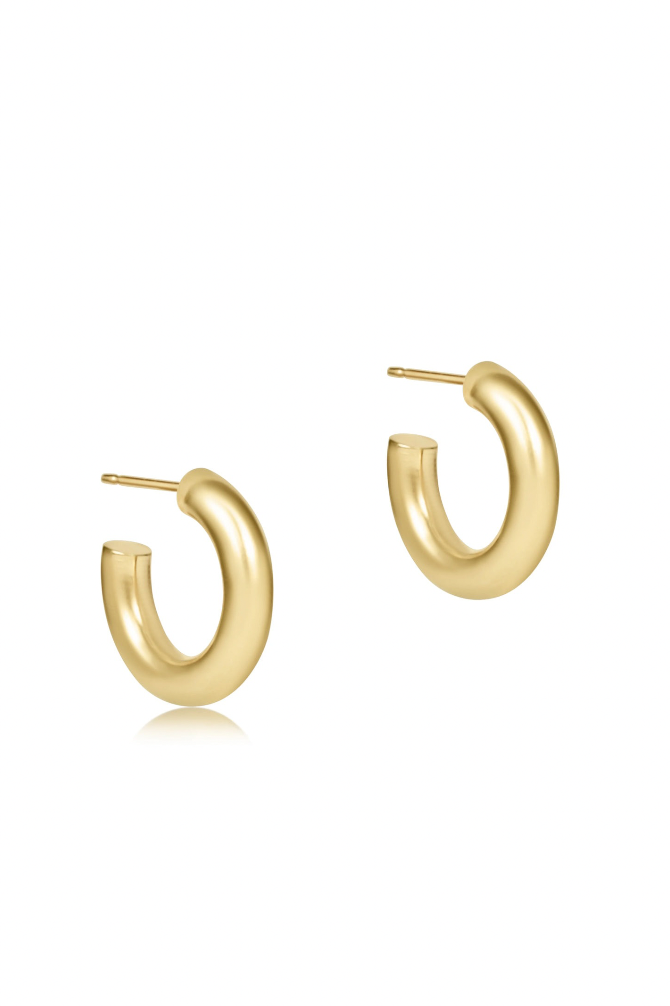 Enewton 1” Round Gold Post Hoop - Be You Boutique