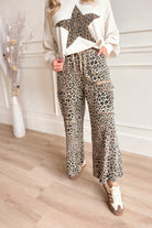 Leo Cheetah Drawstring Waist Pant - Be You Boutique