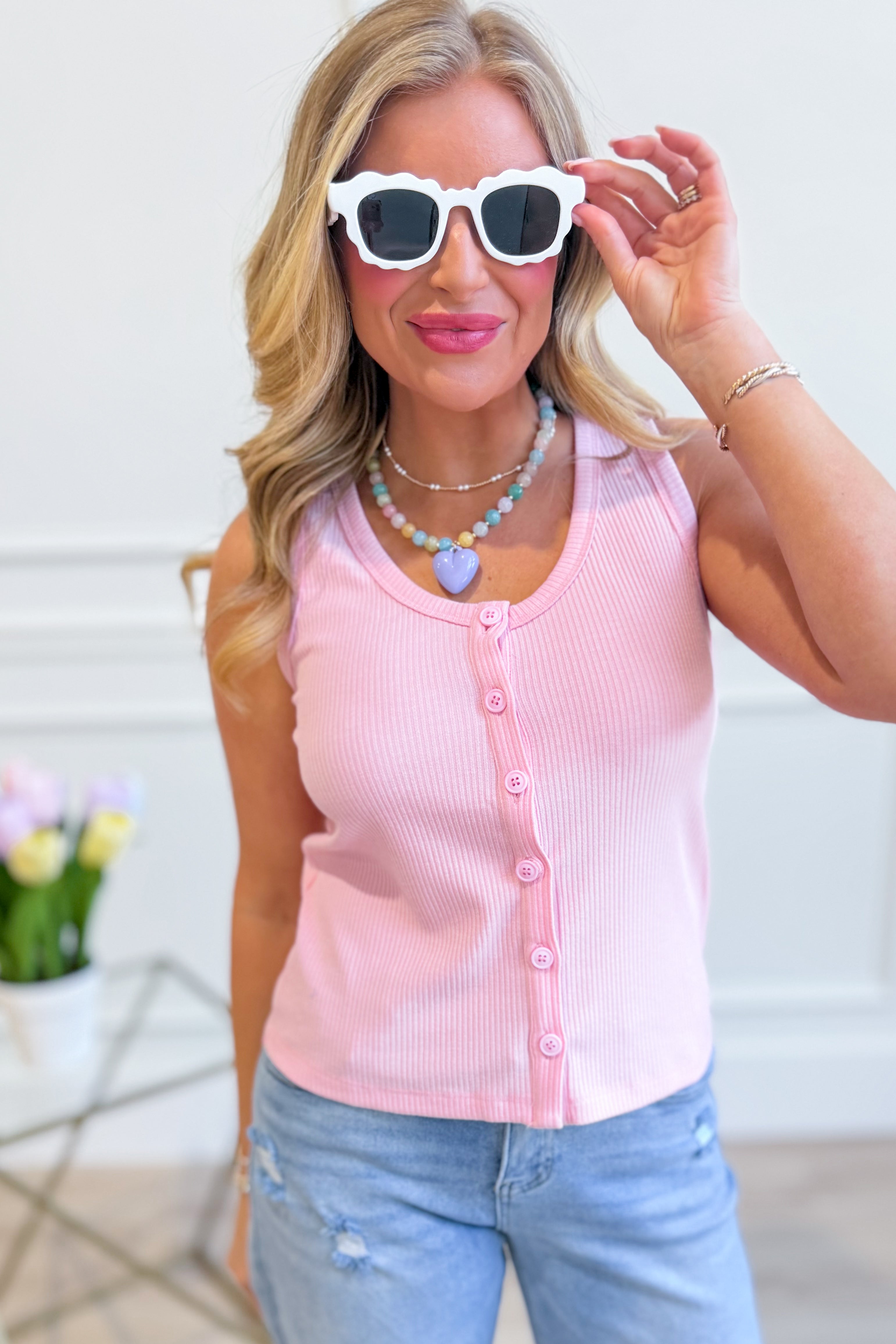 Accessory Concierge Playa Square Styled Sunglasses with black frames and dark lenses, square shape, stylish accessory for sunny days.