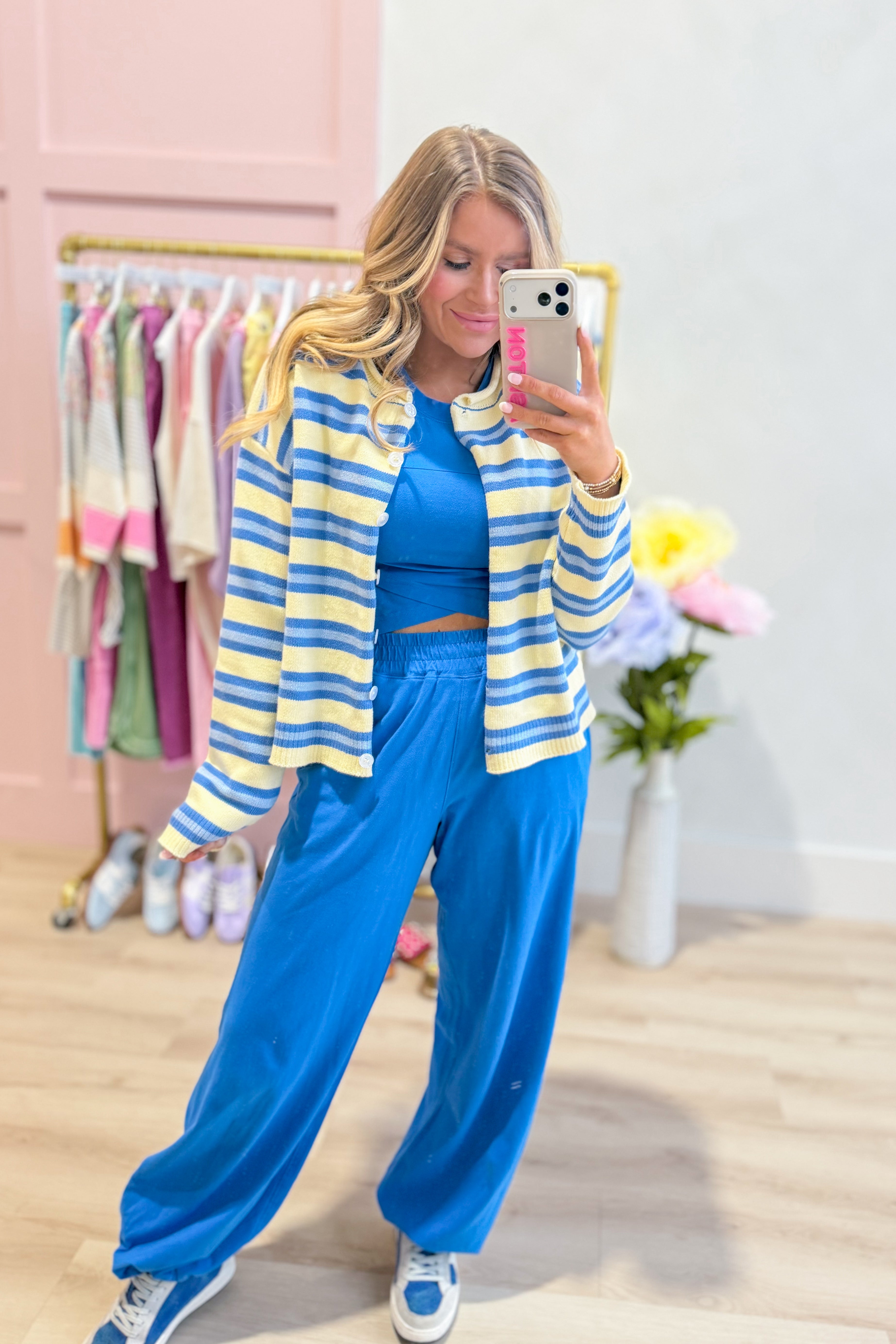 Massie Striped Knitted Cardigan - Be You Boutique