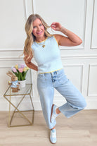 Candice Sleeveless Knitted Top - Be You Boutique