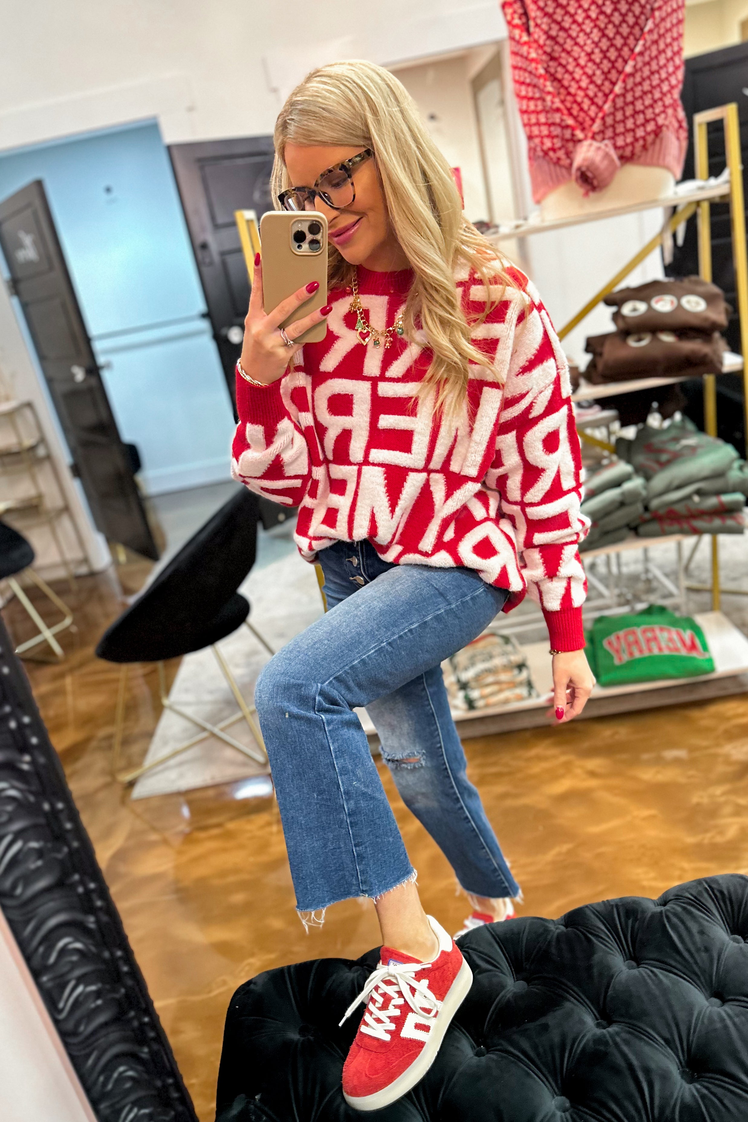 BACK70 Boston 2505 Sneaker - Red - Be You Boutique