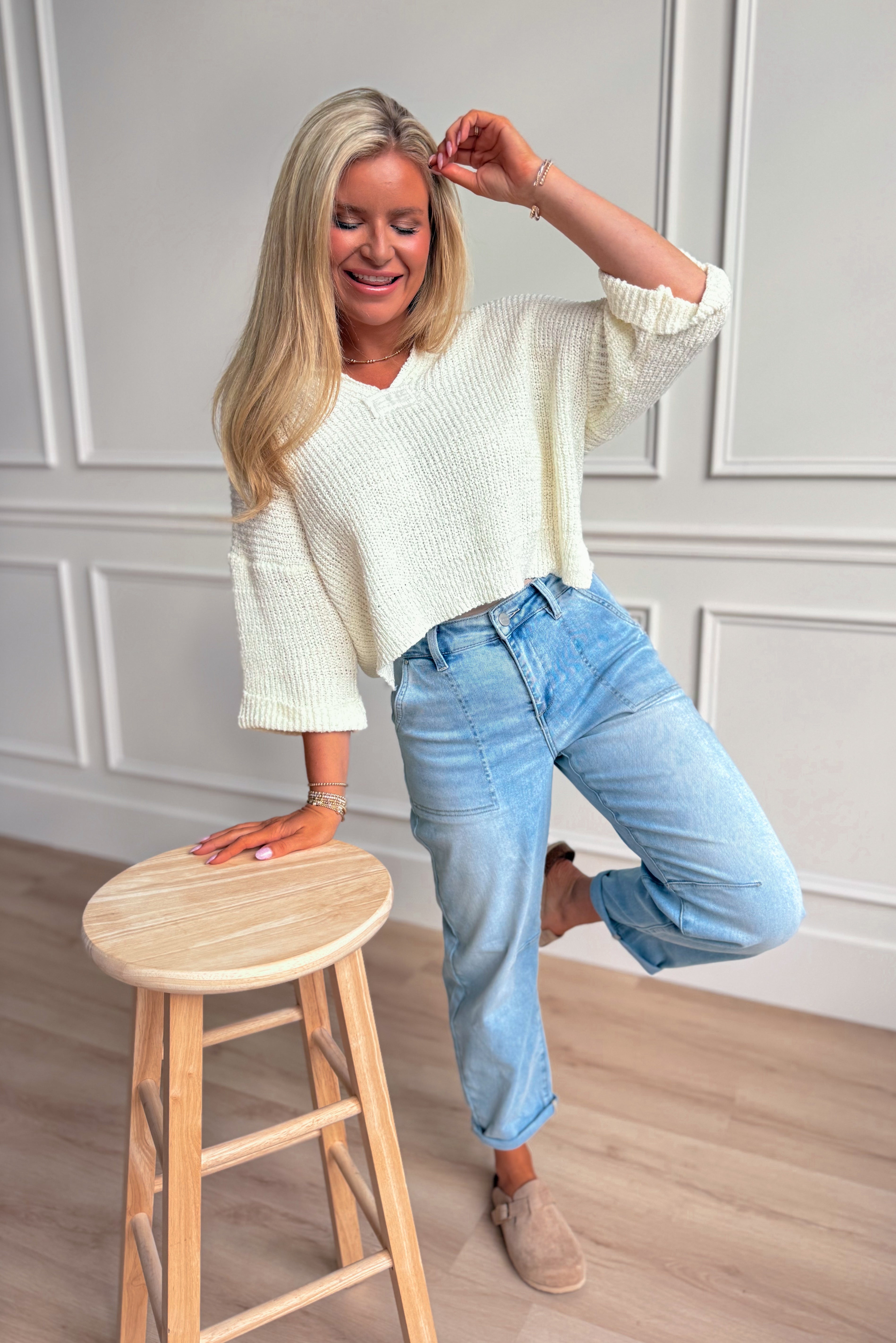 Becca Light Weight Knit Sweater Top - Be You Boutique